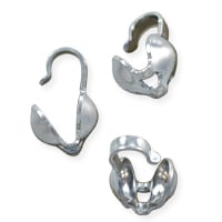 Clam Shell Bead Tip 3.5mm Cup 14k White Gold (1-Pc)