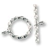 Twisted Wire Toggle Clasp 11mm Sterling Silver (Set)