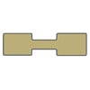 Jewelry Price Tags - Rectangle Gold (1000-Pcs)