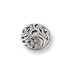 Bead Cap - Swirled Leaves 8mm Pewter Antique Silver Plated (1-Pc)