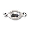 Magnetic Clasp Oval 10x6mm Sterling Silver (1-Pc)