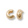 Gold Filled Crimp Covers 4mm (2-Pcs)