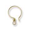 TierraCast Gold Filled Fish Hook Ear Wire w/ 2mm Bead (1-Pc)