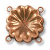 4-Loop Connector with Setting Antique Copper Plated 18mm (1-Pc)