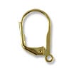 Lever Back - 15mm Gold Plated (2-Pcs)