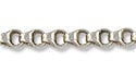 Chain 4 Sided Double Link 4mm Antique Silver Plated (Priced per Foot)