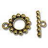 Toggle Clasp - 14x17.5mm Pewter Gold Plated (Set)