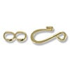 Hook and Eye Clasp 25x7mm Gold Plated (4-Sets)