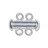 Two Strand Plunger Clasp 15x12mm Sterling Silver (1-Pc)