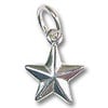Star Charm - 9mm Sterling Silver (1-Pc)