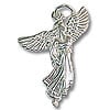 Angel Charm - 30x22mm Sterling Silver (1-Pc)