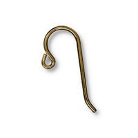 TierraCast French Hook Ear Wire with Small Loop, Niobium Anodized Brass (1-Pc)