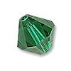 Swarovski Crystal Bicone Beads 5328 5mm Emerald (10-Pcs)