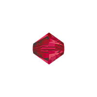 Swarovski Crystal 5328 6mm Ruby Bicone Bead (10-Pcs)