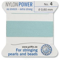 #4 Turquoise Griffin Nylon Bead Cord (2 Meters)