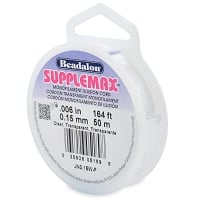 .15mm Clear SuppleMax Bead Illusion Cord (50 Meters)