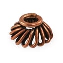 Designer Bead Cap 11x5mm Copper (1pc)