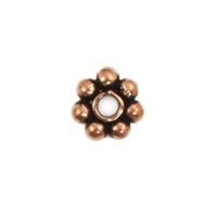Daisy Spacer Heishi Copper Beads 6x2mm (5-Pcs)