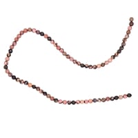 VALUED Rhodonite with Matrix Beads Natural 4mm (Strand)