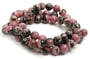 VALUED Rhodonite with Matrix Beads Natural 6mm (Strand)