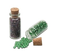 2 Inch Glass Bead Bottle With Cork