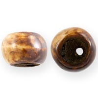 Bone Rondelle Bead 23-25mm Dyed Tea Brown (1-Pc)