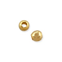 Round Bead 2.5mm Gold Plated (100-Pcs)