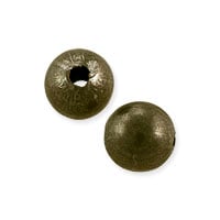 Round Bead 6mm Antique Brass Plated (10-Pcs)