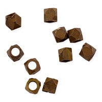 Faceted Cube Beads 3mm Antique Brass (10-Pcs)
