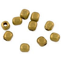 Faceted Heishi 3mm Brass (10-Pcs)