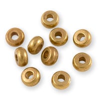 Heishi Disc Beads 4mm Brass (10-Pcs)