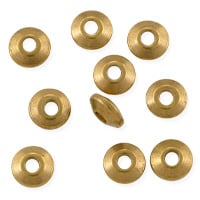Saucer Beads 5.5x2mm Antique Brass (10-Pcs)