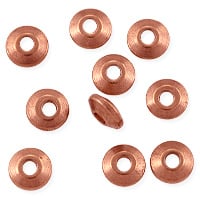 Saucer Beads 5.5x2mm Copper (10-Pcs)