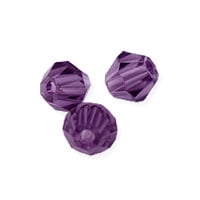 VALUED Faceted Bicone 4mm Amethyst Crystal Beads (16