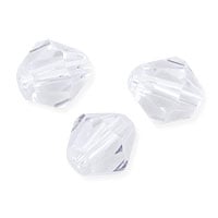 VALUED Faceted Bicone 8mm Crystal Beads (12