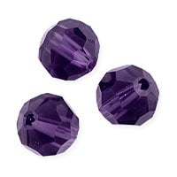 VALUED Faceted Round 8mm Amethyst Crystal Beads (20