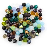 VALUED Crystal Round Bead Assortment 6mm (Approx. 90 Pcs)
