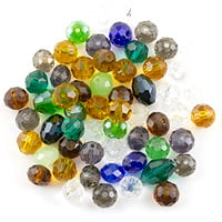VALUED Crystal Bead Assortment 8mm Assorted Shapes (Approx. 65 Pcs)