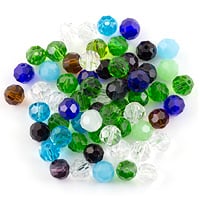 VALUED Crystal Round Bead Assortment 8mm (Approx. 55 Pcs)