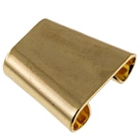 Glue-on V-Shaped Bolo Slide 18x20mm Gold Color (1-Pc)