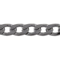 Flattened Curb Chain 6.5x4.5mm Surgical Stainless Steel (Priced per Foot)