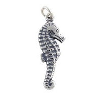 Sea Horse Charm 17x9.5mm Sterling Silver (1-Pc)