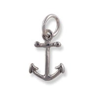 Anchor Charm 13x9mm Sterling Silver (1-Pc)