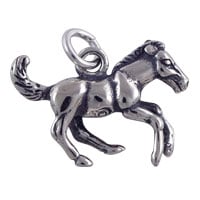 Pony Charm 13x17mm Sterling Silver (1-Pc)
