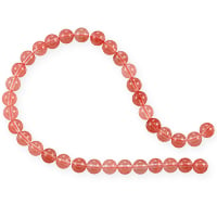 VALUED Cherry Quartz Round Beads 6mm (15