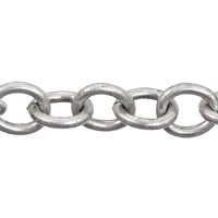 Cable Chain 7mm Antique Silver Plated (Priced per Foot)