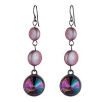 Swarovski Iridescent Red Drops Earring Project