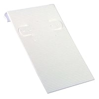 Hanging Earring Card - White Ribbed Paper-Covered Plastic 2x3 (50-Pcs)