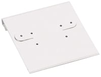 Hanging Earring Card - White Linen Paper-Covered Plastic 2x2 (100-Pcs)