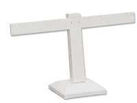 White Earring Stand T-Bar 4-Pairs